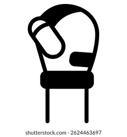 Simple thumbs up icon symbolizing approval, suitable for social media, messaging, and positive feedback applications.