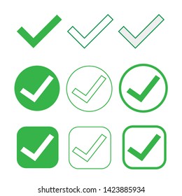 Simple Tick icon accept approve sign