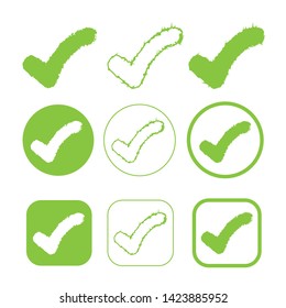 Simple Tick icon accept approve sign