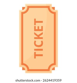 Simple ticket design symbolizing admission to various events and experiences