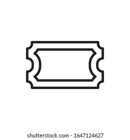 Einfaches Symbol für die Ticketzeile. Piktogramm anheben. Vektorillustration einzeln auf weißem Hintergrund. Qualitätszeichen von Premium. Vektorillustration-Zeichen für mobile App und Webseiten.