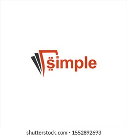 Simple ticket Logo Design inspiration