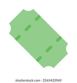 A simple ticket vector symbolizing events, entry, or admissions.