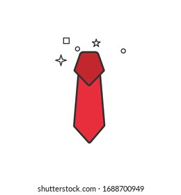 simple tie icon design template