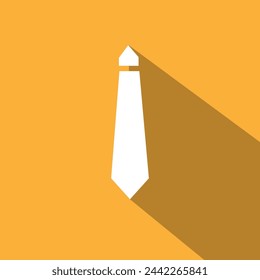 Simple Tie Icon Vector. Neck illustration symbol. Man apparel sign or logo 1 2 4