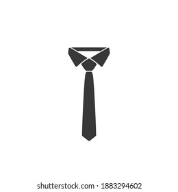 Simple Tie Icon Vector Template Flat Design