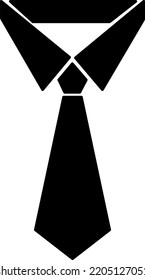 Simple Tie Icon Vector Template Flat Design on white background..eps
