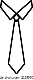 Simple Tie Icon Vector trendy style illustration on white background 