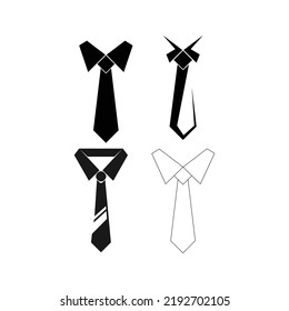 simple tie logo vector template