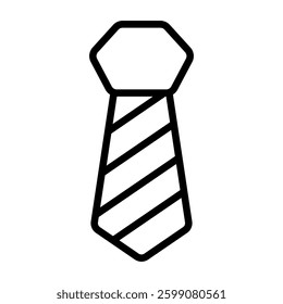 Simple Tie outline icon. The icon can be used for websites, print templates, presentation templates, illustrations, etc	