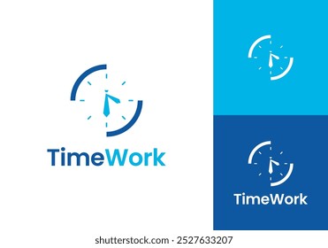 Plantilla de diseño de logotipo de tiempo de empate simple