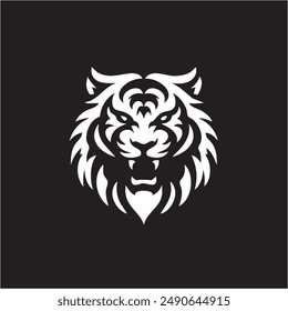 Simple Tiger Head Graphic Art