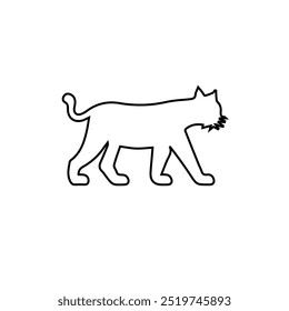 Simple Tiger icon on a white background