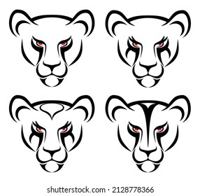 Simple tiger icon vector image for t-shirt, logo, and other visual graphic needs.