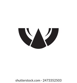 simple tiger logo design abstract icon.