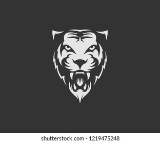 Simple tiger logo vector