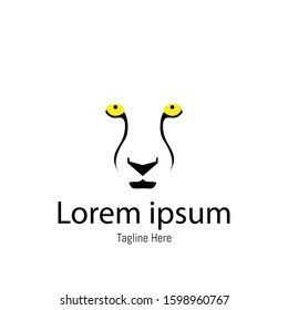 Simple tiger pictorial sign logo