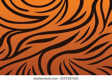 simple tiger print pattern or tiger skin texture vector
