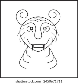simple tiger vectors for your design