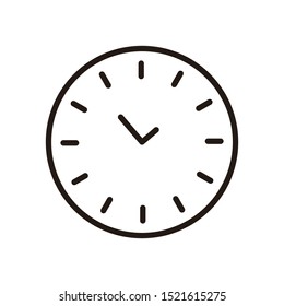 Simple of Time and clock icon template color editable. Contains such Icons as Time Inspection, Log, Calendar and more symbol vector sign isolated on white background for graphic and web design.