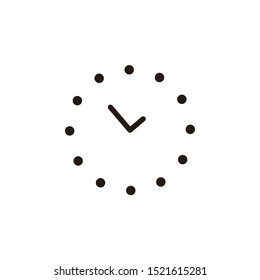 Simple of Time and clock icon template color editable. Contains such Icons as Time Inspection, Log, Calendar and more symbol vector sign isolated on white background for graphic and web design.