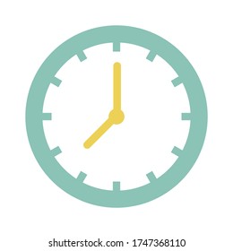 Simple Time Icon on white Background. Vector Illustration EPS10