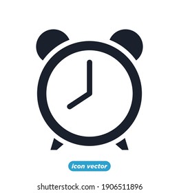 Simple Time icon template color editable. Time Inspection symbol vector sign isolated on white background for graphic and web design.
