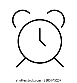 Simple Time icon template color editable. Time Inspection symbol vector sign isolated on white background