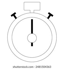 Simple of Time Related Vector Line Icon. Icon as Timer, Speed, Alarm, Restore, Time Management, Calendar and more. Vector Simple icon. Eps 10. 