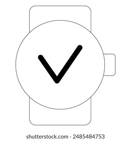 Simple of Time Related Vector Line Icon. Icon as Timer, Speed, Alarm, Restore, Time Management, Calendar and more. Vector Simple icon. Eps 10. 