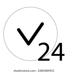Simple of Time Related Vector Line Icon. Icon as Timer, Speed, Alarm, Restore, Time Management, Calendar and more. Vector Simple icon. Eps 10. 