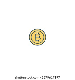 A simple and timeless coin icon, representing money and currency, perfect for finance apps, banking graphics, and economic branding.