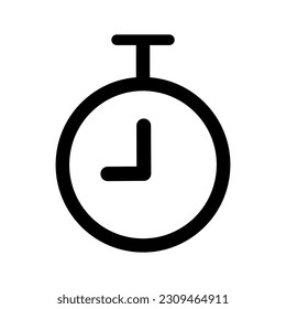 Simple timer icon. Time measurement. Vector.