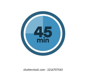 Simple timer icon. Vector illustration of time measurement. Clock icon.