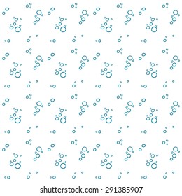 Simple tiny bubbles vector seamless pattern