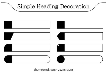 Simple title decoration, sticky note, 
 tag style