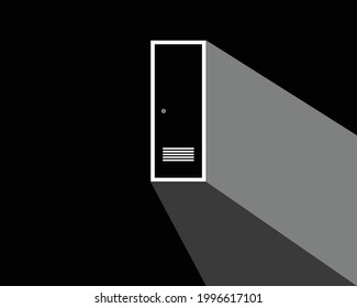 simple toilet door vector icon