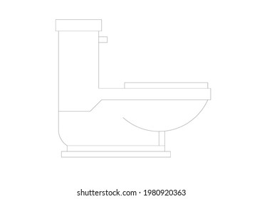 imagen de diseño de vectores de baño simple