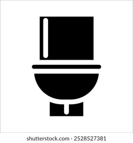 einfache Toilette, Vektorsymbol-Design