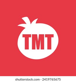Simple tomato logo icon vector