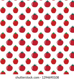 Simple tomato vector pattern background	