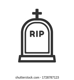 Simple Tomb Grave Stone Cross On Stock Vector (Royalty Free) 1728787123 ...