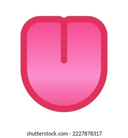 Simple tongue Large size icon for emoji smile