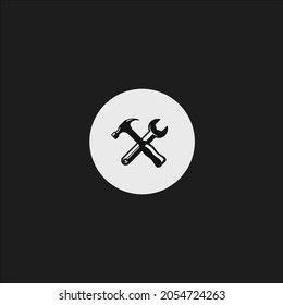 Simple tool icon and symbol art