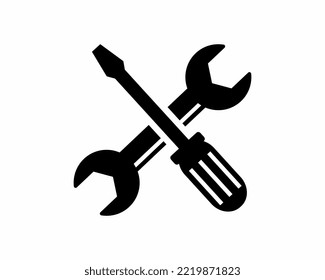 Simple Tool or Repair Icon isolated on white background