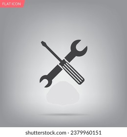 Einfache Tools oder Reparatursymbole.