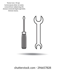 Simple Tools Repair Icon Stock Vector (Royalty Free) 296657828 ...