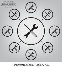 Simple Tools or Repair Icon.
