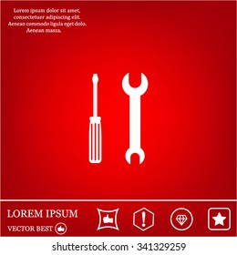 Simple Tools or Repair Icon.