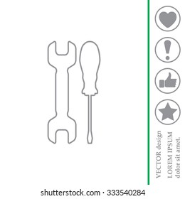 Simple Tools or Repair line Icon
